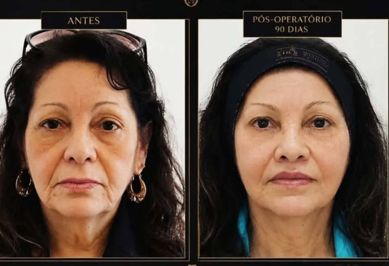 Antes e depois — caso 7